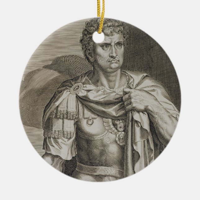 Ornamento De Cerâmica Imperador de Nero Claudius Caesar do ANÚNCIO de (Frente)