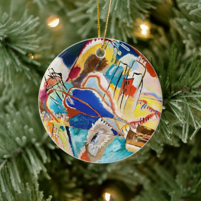 Ornamento De Cerâmica Implantação 30 (Canhões) por Wassily Kandinsky (Árvore)