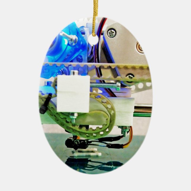 Ornamento De Cerâmica impressão 3D; Fabricação aditiva; legal (Frente)