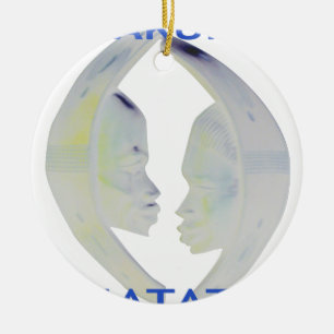 Ornamento De Cerâmica Impressão africano Hakuna Matata Design