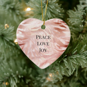 Ornamento De Cerâmica Impressão Animal com Rosa de Glam Zebra, Cor-de-Ro