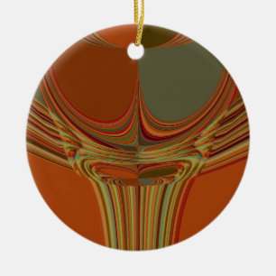 Ornamento De Cerâmica Impressão de Arte Contemporânea da Terra Tradicion