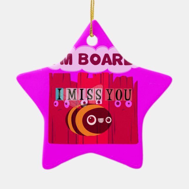 Ornamento De Cerâmica Impressão de Arte de Abelhas conselho (Frente)