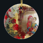 Ornamento De Cerâmica Impressão de Arte Gráfica Doll de Casamento<br><div class="desc">A Impressão de Arte Gráfica Doll de Casamento Celebra o Amor com Nosso "Retrato Doll de Casamento" Apresentando nossa Impressão de Arte Gráfica Doll de Casamento, com bela ilustração da noiva e bonecas de noivo do Sul da Ásia. Este trabalho de arte charmoso é colocado contra um pano de fundo...</div>