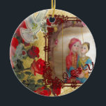 Ornamento De Cerâmica Impressão de Arte Gráfica Doll de Casamento<br><div class="desc">A Impressão de Arte Gráfica Doll de Casamento Celebra o Amor com Nosso "Retrato Doll de Casamento" Apresentando nossa Impressão de Arte Gráfica Doll de Casamento, com bela ilustração da noiva e bonecas de noivo do Sul da Ásia. Este trabalho de arte charmoso é colocado contra um pano de fundo...</div>