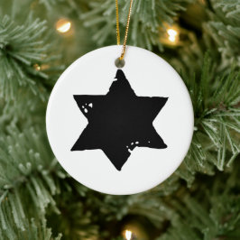 Ornamento De Cerâmica Impressão de Batata de Natal