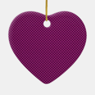 Ornamento De Cerâmica Impressão de Estilo de Fibra de Carbono Roxo