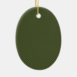 Ornamento De Cerâmica Impressão de Estilo de Fibra de Carbono Verde do 