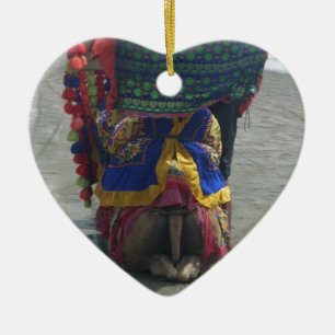 Ornamento De Cerâmica Impressão/Gráfico Whimsical Camel Art