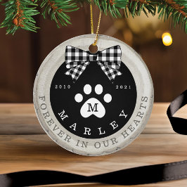 Ornamento De Cerâmica Impressão Memorial de Pet Fotografia em Pé-Arco Ne