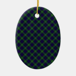 Ornamento De Cerâmica Impressão projetado Tartan do clã de Allan