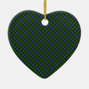 Ornamento De Cerâmica Impressão projetado Tartan do clã de Patterson