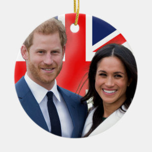 Ornamento De Cerâmica Impressionante! Príncipe Harry e Meghan Markle