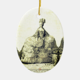 Ornamento De Cerâmica INA Marie-Antoinette Marie Antoinette chique