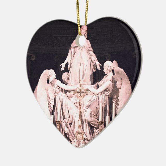 Ornamento De Cerâmica INA Sainte-Marie-Madeleine Paris Charles Marochett (Esquerda)