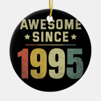 Ornamento De Cerâmica Incrível desde 1995 27º Aniversário Homens Retro M