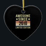 Ornamento De Cerâmica Incrível desde o aniversário de 2010<br><div class="desc">1</div>