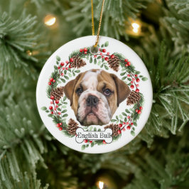 Ornamento De Cerâmica Inglês Bulldog Personalizado Pet Ornament