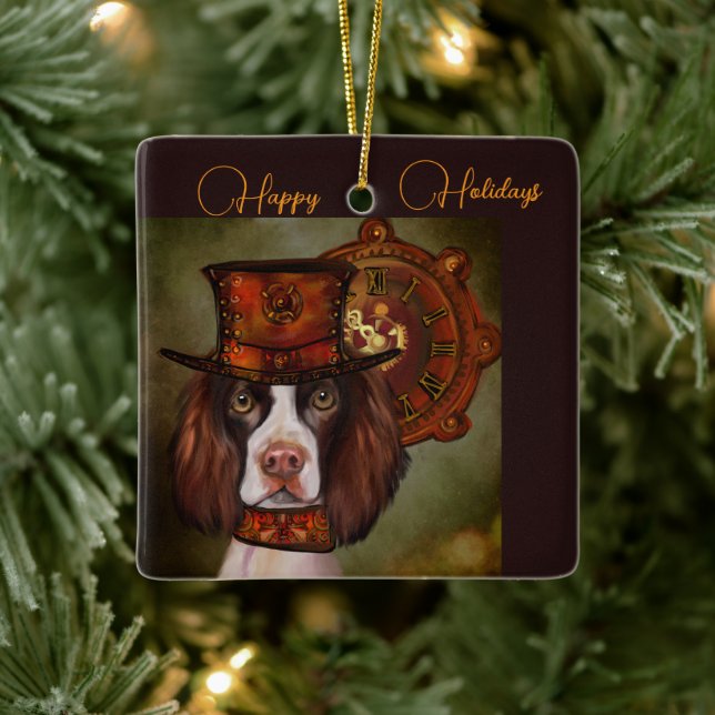 Ornamento De Cerâmica Inglês Springer Spaniel (Árvore)