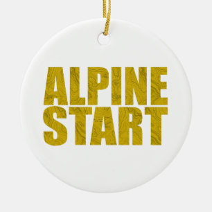 Ornamento De Cerâmica Início alpino (Topo)