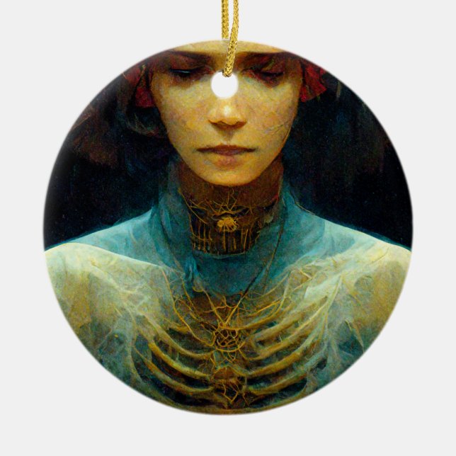 Ornamento De Cerâmica Inner View Fantasy Sci-Fi (Frente)