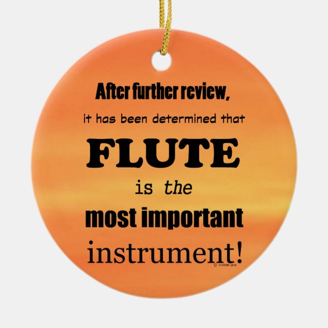 Ornamento De Cerâmica Instrumento Mais Importante De Flute (Frente)