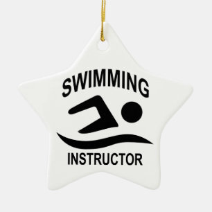 Ornamento De Cerâmica Instrutor T Shirt.png da natação