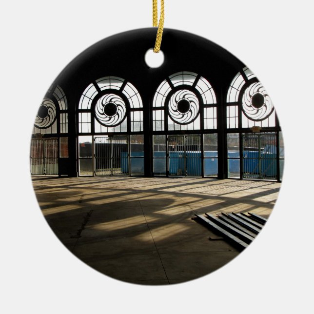 Ornamento De Cerâmica Interior da casa do carrossel do casino do parque (Frente)