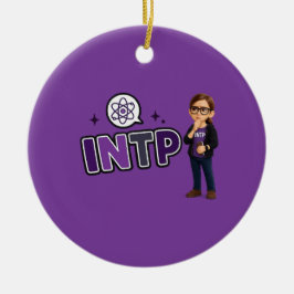 Ornamento De Cerâmica INTP — A Mente Investigadora