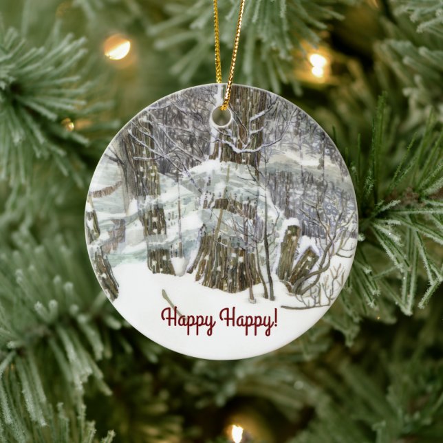 Ornamento De Cerâmica Inverno (Árvore)