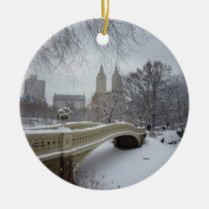 Ornamento De Cerâmica Inverno - Central Park - Nova Iorque