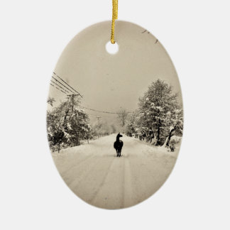 Ornamento De Cerâmica inverno do lama