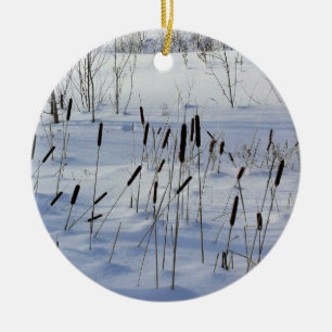 Ornamento De Cerâmica Inverno em Quebec, Canadá
