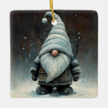 Inverno Gnomo em uma Floresta de Neve