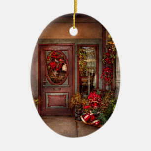 Ornamento De Cerâmica Inverno - Loja - Vestida para as festas