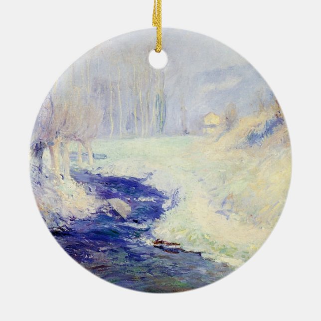 Ornamento De Cerâmica Inverno (por Cara de Rosa) (Traseira)