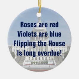 Ornamento De Cerâmica Invertendo a Câmara dos Representantes