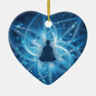 Ornamento De Cerâmica Iogue que meditating