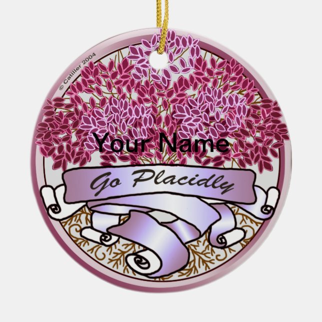 Ornamento De Cerâmica Ir Placidez (Frente)