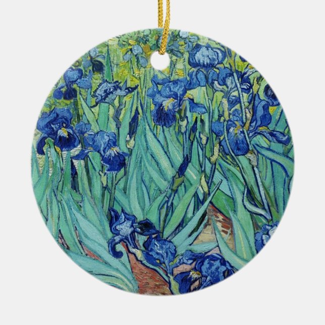 Ornamento De Cerâmica Íris, Vincent van Gogh (Frente)
