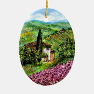 ORNAMENTO DE CERÂMICA IRISES NA TÚSCULA