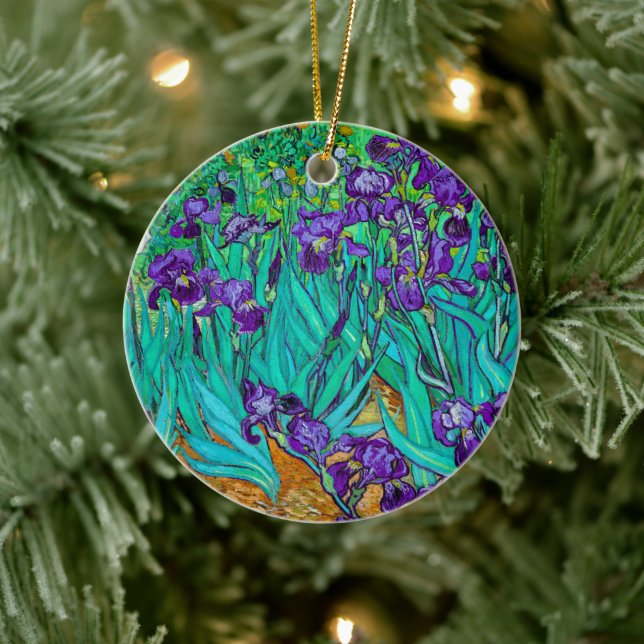 Ornamento De Cerâmica Irises, Vincent van Gogh (Árvore)