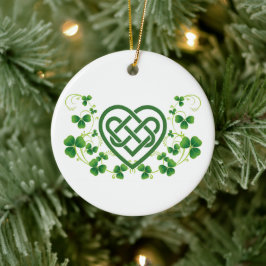 Ornamento De Cerâmica Irish Celtic Love Knot