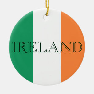Ornamento De Cerâmica Irish Flag Ireland orncn