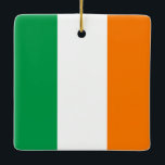 Ornamento De Cerâmica Irish (Irish) Flag<br><div class="desc">Produtos de Sinalizador Mundial Personalizáveis - Sinta-se livre para adicionar seu próprio texto.</div>