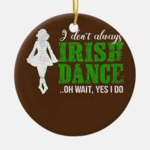 Ornamento De Cerâmica Irish Step Dance Girl Ireland dança Irish Dance