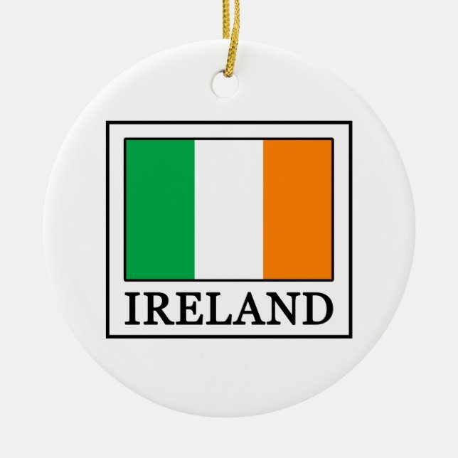 Ornamento De Cerâmica Irlanda (Frente)