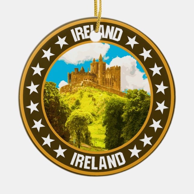 Ornamento De Cerâmica Irlanda (Frente)