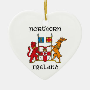 Ornamento De Cerâmica Irlanda do Norte - brasão/símbolo/emblema