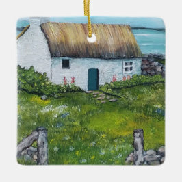 Ornamento De Cerâmica Irlandês Ornament Ireland Feriado de Natal